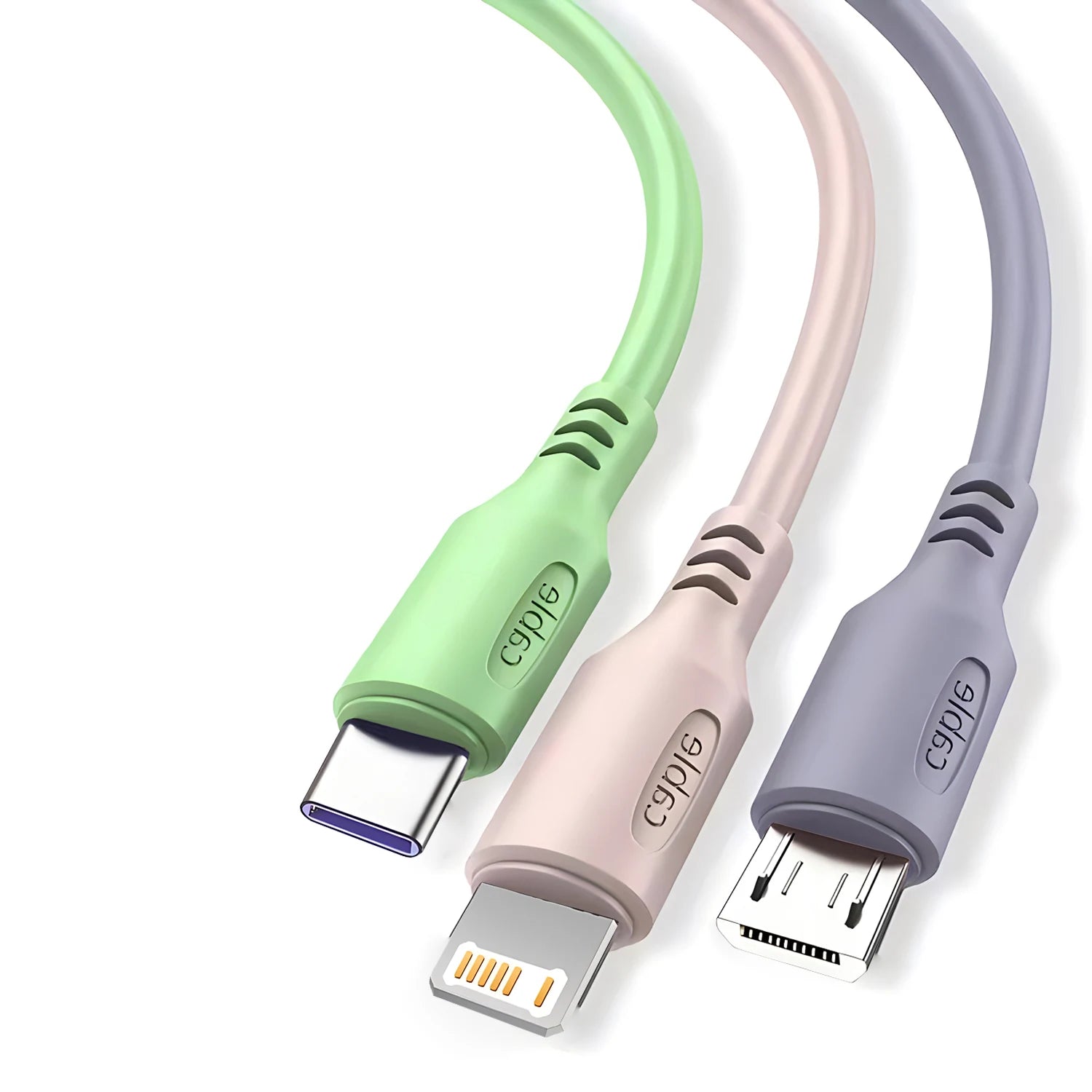 3 in 1 Super Fast Charging Cable for Iphone15 14 13 12 11 X Pro Max Micro USB Type-C Phone Charger USBC Data Cable
