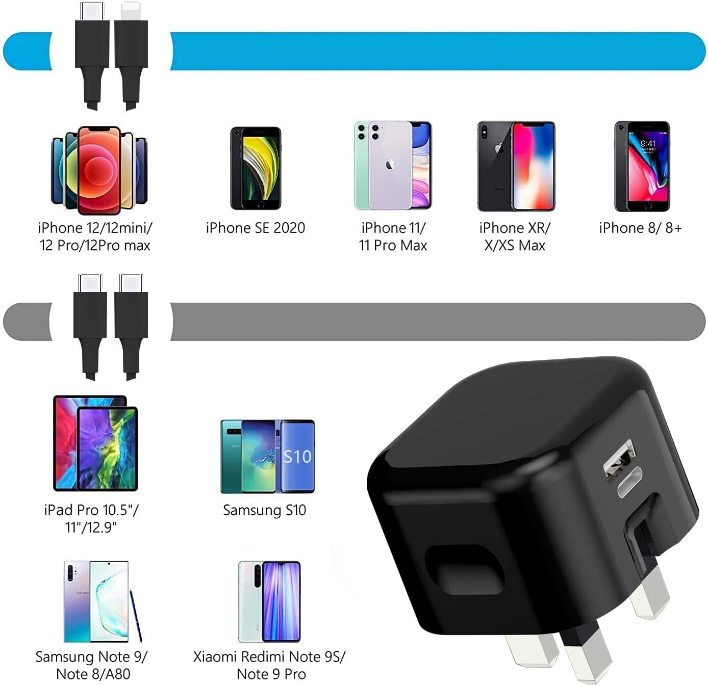 FAST 4 USB Port Qualcomm 3.0 Quick Charge Usb Wall Charger UK SELLER