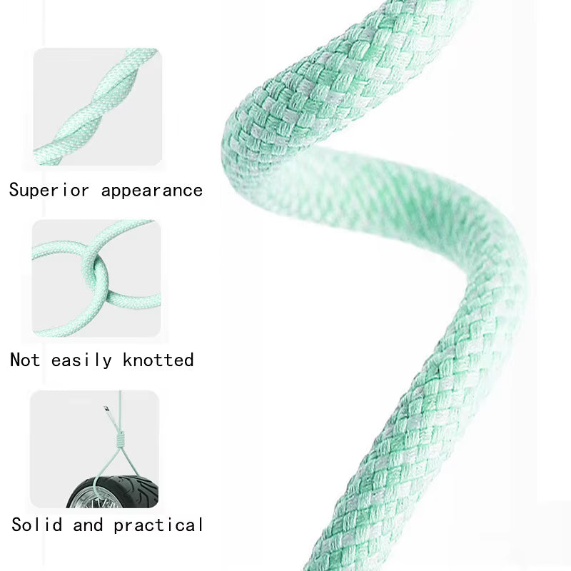 PD 60W Type C to Type C Color Cable for Iphone 15 15Pro Fast Charging for Xiaomi Samsung Huawei Type C Weaving Cable 1M 2M 3M