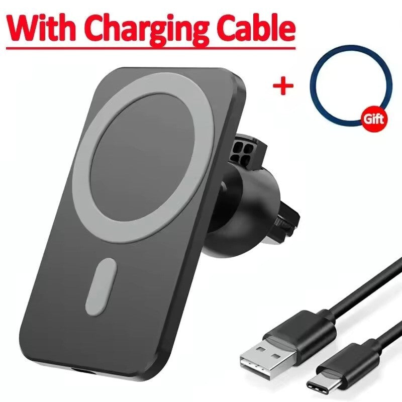 Wireless Car Charger Magnetic Phone Mount Holder Fast Car Charger Vent