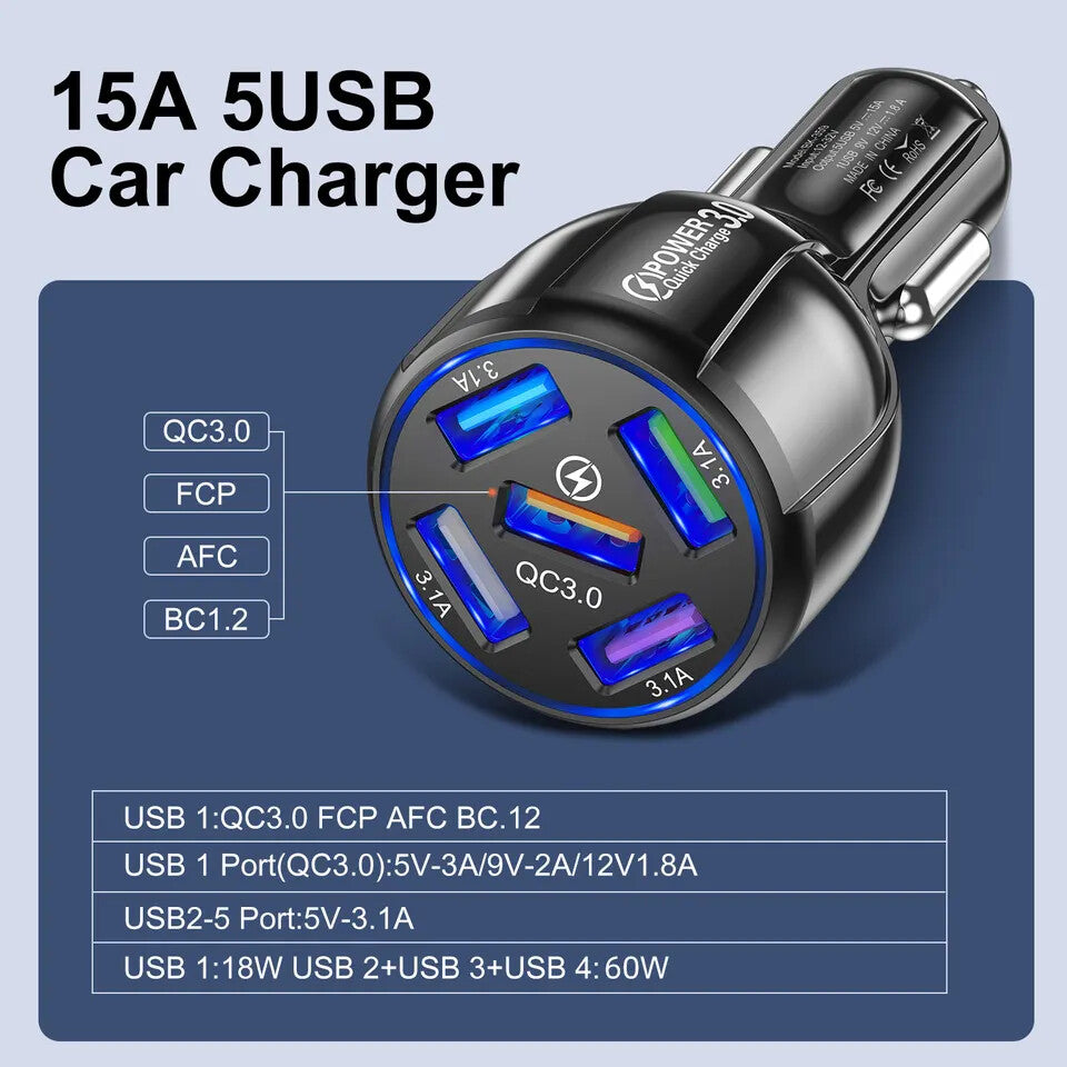 FAST 4 USB Port Qualcomm 3.0 Quick Charge Usb Wall Charger UK SELLER